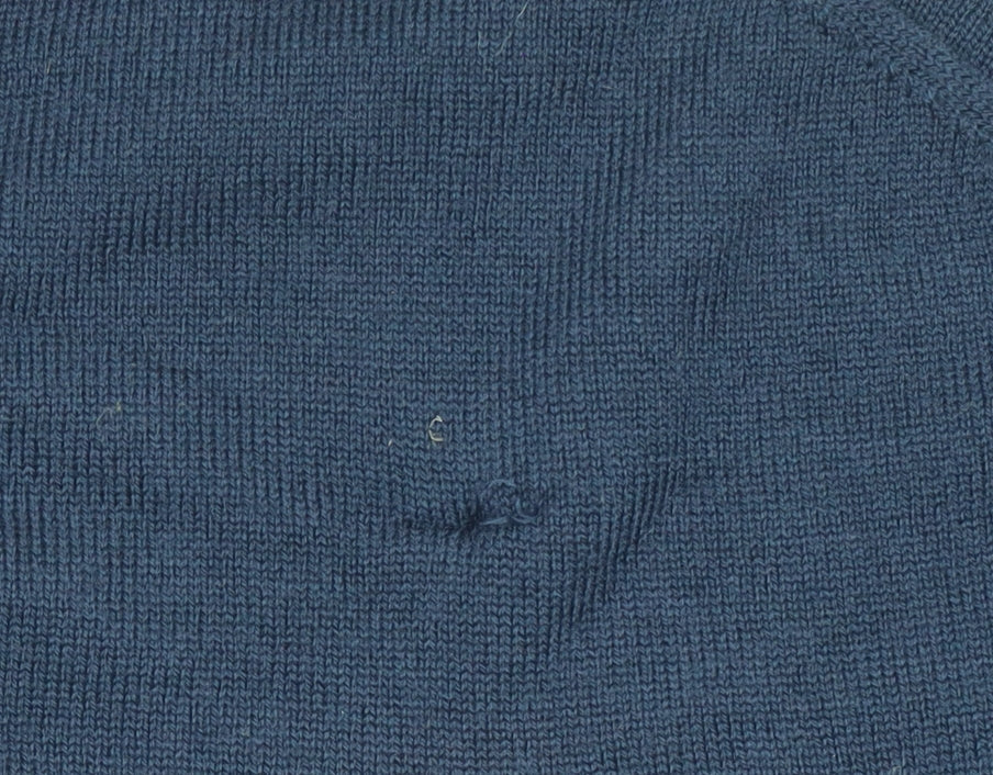 J.Crew Men's Blue XL Crew Neck Merino Wool Blend Jumper