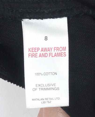 Papaya Women’s Black Corduroy Pencil Skirt Size 8