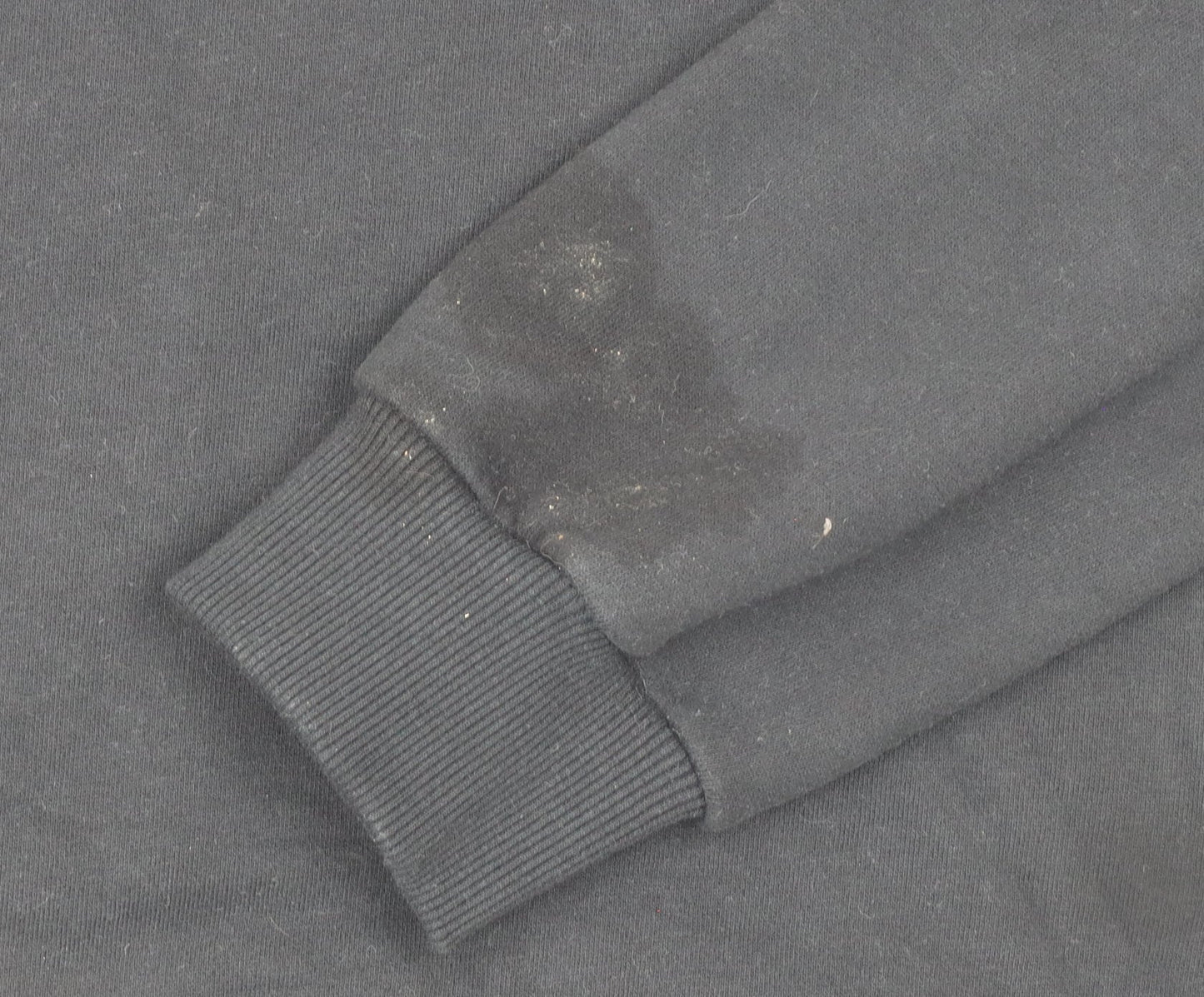 Firetrap Men's Black Sweatshirt M Pullover Crew Neck Zip Pockets
