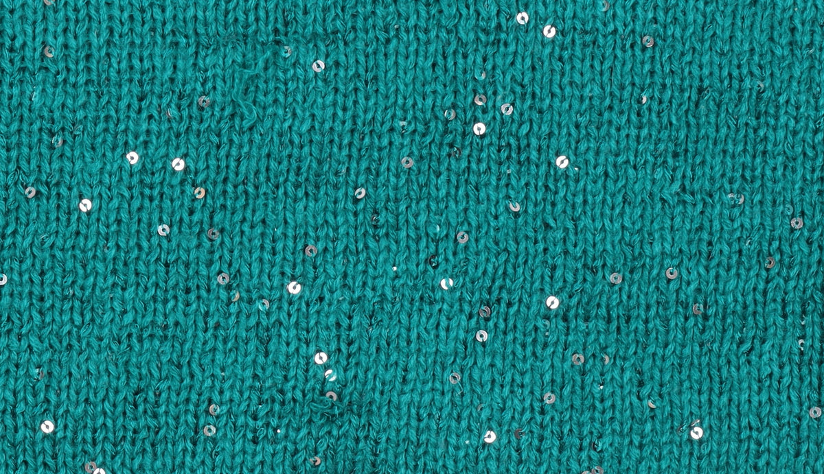Vero Moda Women’s Green Sequin V-Neck Knit Jumper Size 12