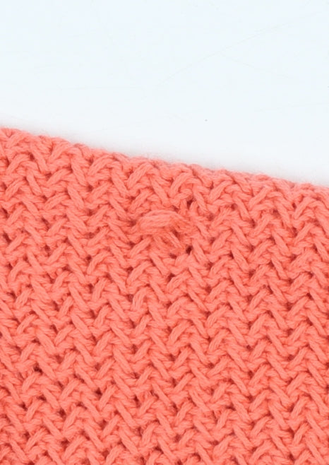 Marks & Spencer Womens Orange Cotton Knit Jumper Size M