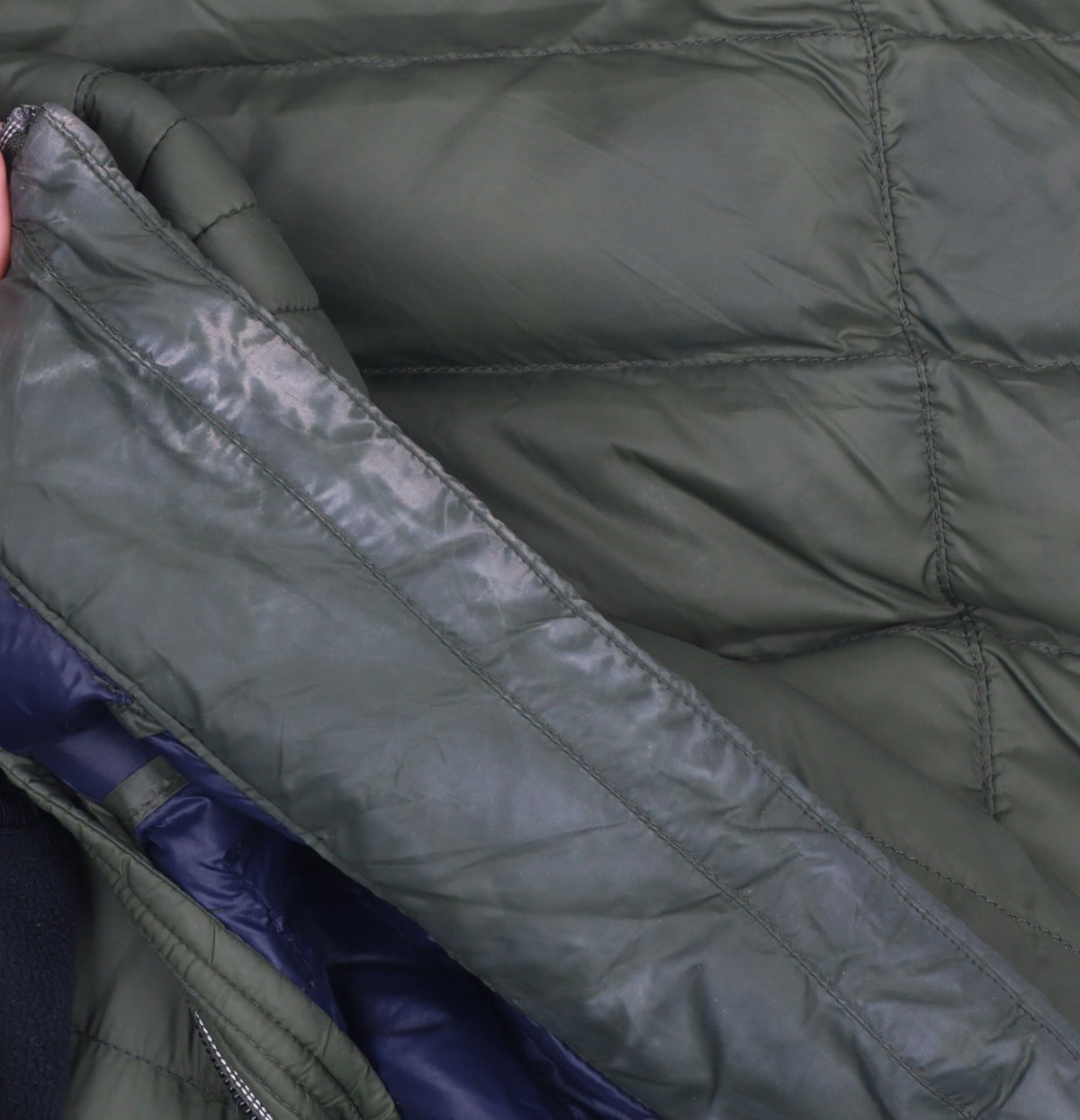 Lucky Brand Men's Green Puffer Jacket Size S Quilted Zip Up Winter Coat