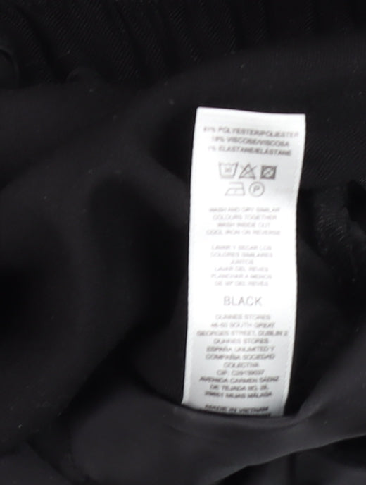 Gallery Women Black UK 12 Trouser Suit Trousers Stretch Polyester Blend