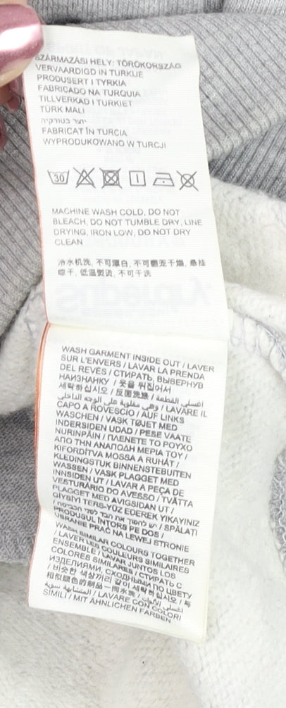 Superdry Women Grey XL Pullover Sweatshirt with Logo Detail
