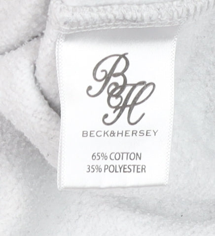 Beck & Hersey Men's Grey Pullover Crew Neck Jumper M