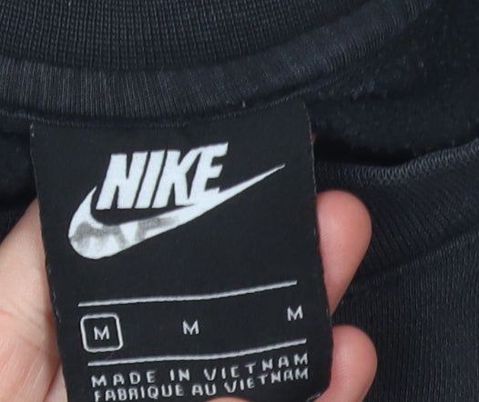 Nike Men's Black Medium Crew Neck Pullover Sweatshirt
