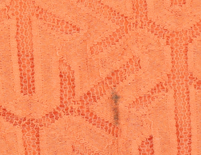 Savida Womens Orange Lace Sheath Dress Size 12 Short Sleeve
