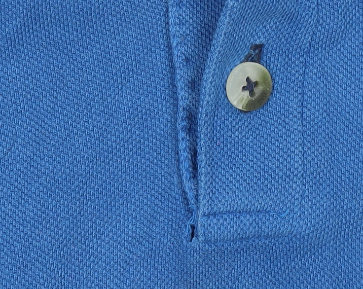 Tog Twenty Four Men's Blue Cotton Short Sleeve Polo Shirt M
