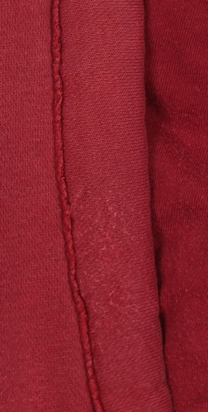 Hollister Women Red Pullover Hoodie Small Cotton Blend Logo Print