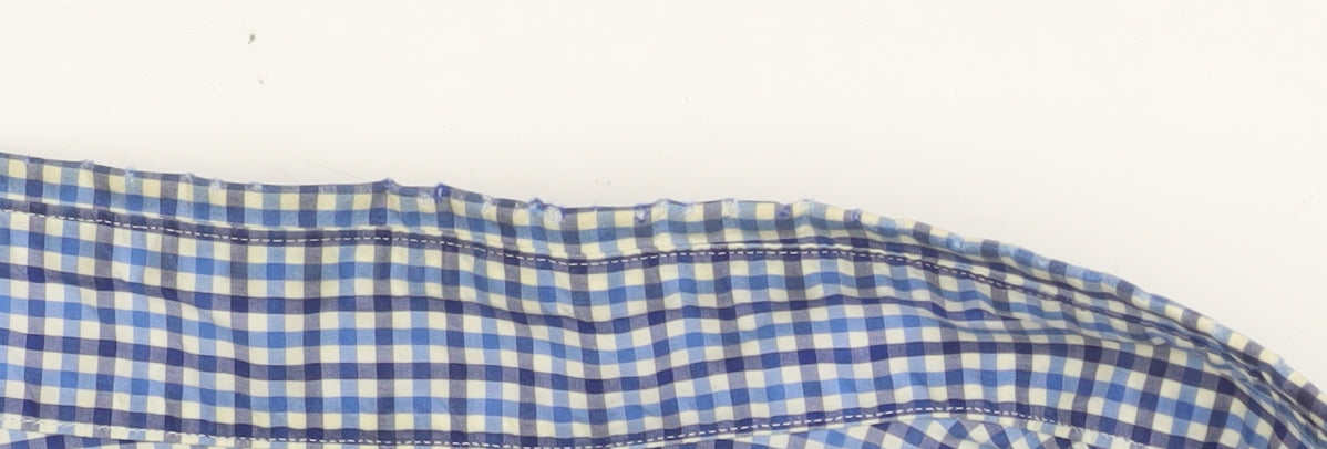 Ralph Lauren Men's Blue Check Classic Fit Cotton Button-Up Shirt M