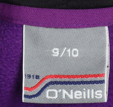 O'Neill Girls Black & Purple Colourblock Pullover Hoodie - 9-10 Years