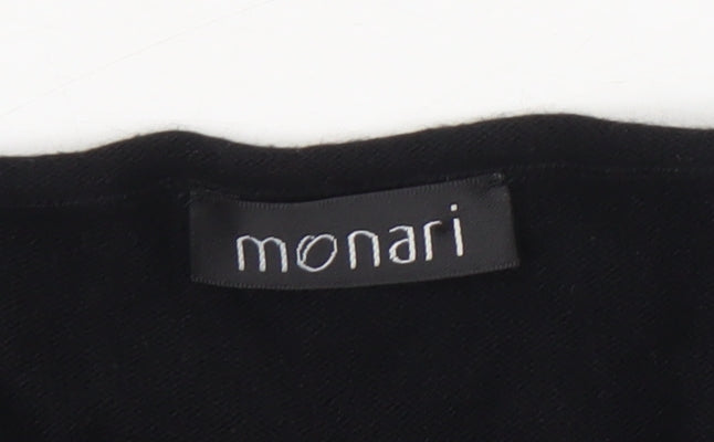 Monari Women’s Black Colourblock Shift Dress Size 18