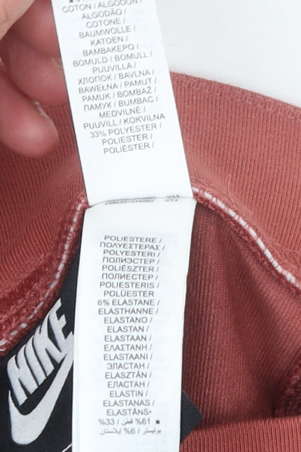 Nike Womens Brown XS High Waist Cotton Blend Leggings