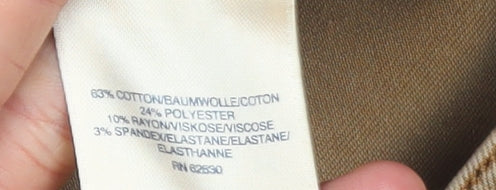 Lands' End Women's Beige Skinny Jeans Size 14 Stretch Denim