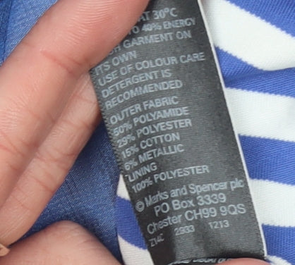Marks & Spencer Women Blue Size 8 Anorak Jacket