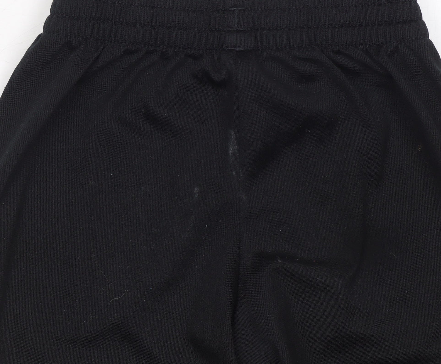 Adidas Boys Black Jogger Trousers 2XS 5-6 Years Elastic Waist Activewear