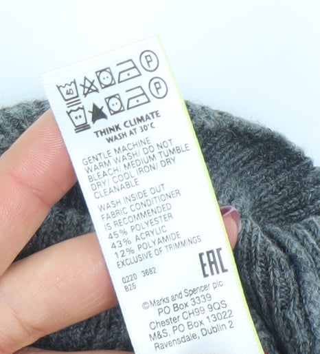 Marks & Spencer Men’s Blue Grey Crew Neck Jumper L Regular Fit