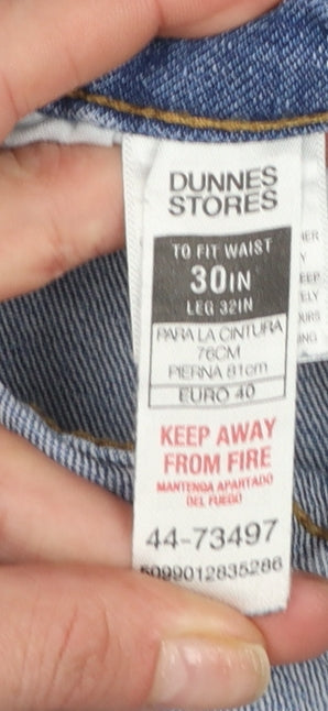 Dunnes Mens Blue Slim Fit Jeans 30in Waist 32in Leg Medium Denim