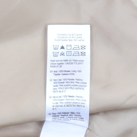 F&F Women Beige Double-Breasted Blazer UK 16 Classic Fit
