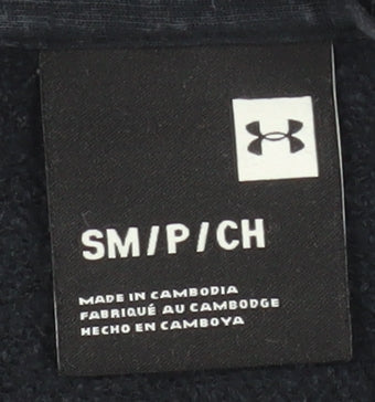 Under Armour Men’s Black Pullover Hoodie Small Regular Fit Fleece