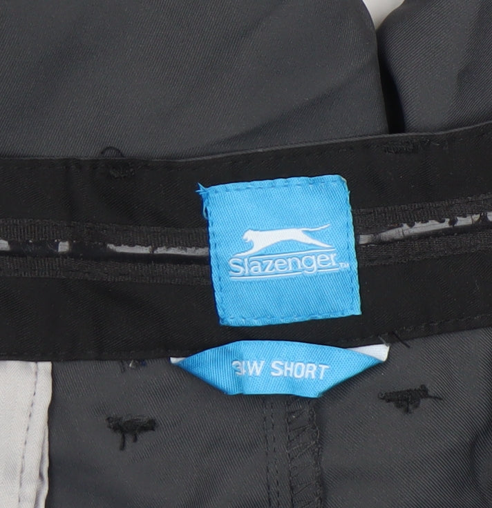 Slazenger Men's Black 3XL Chino Trousers Lightweight Polyester