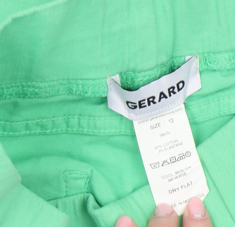 Gerard Womens Green Size 12 Chino Trousers Slim Fit