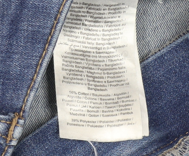 Only Women Blue Skinny Denim Jeans L 30 Stretch Slim Fit