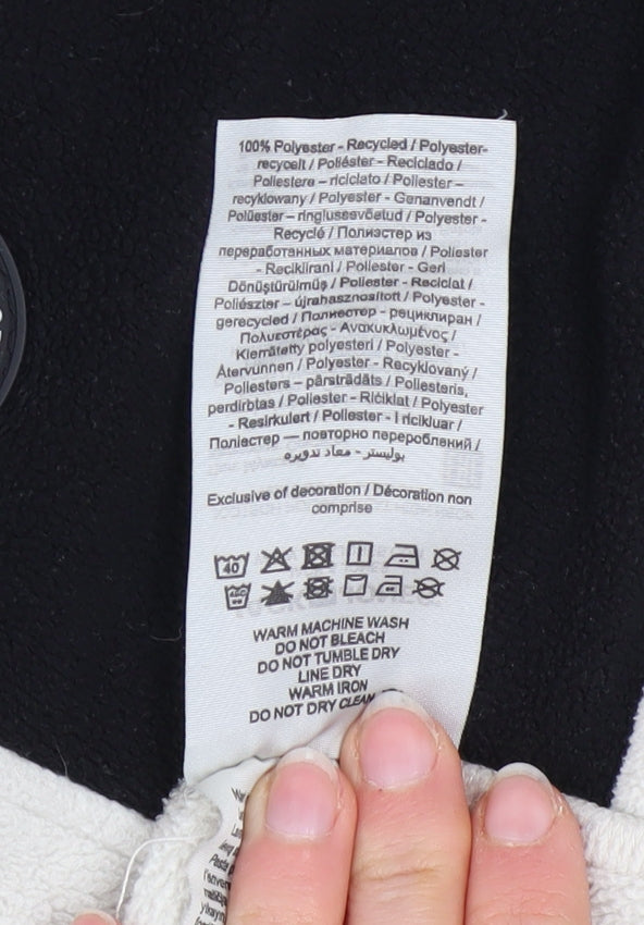 Jack & Jones Men's Beige Black Fleece 1/4 Zip Sweatshirt XL
