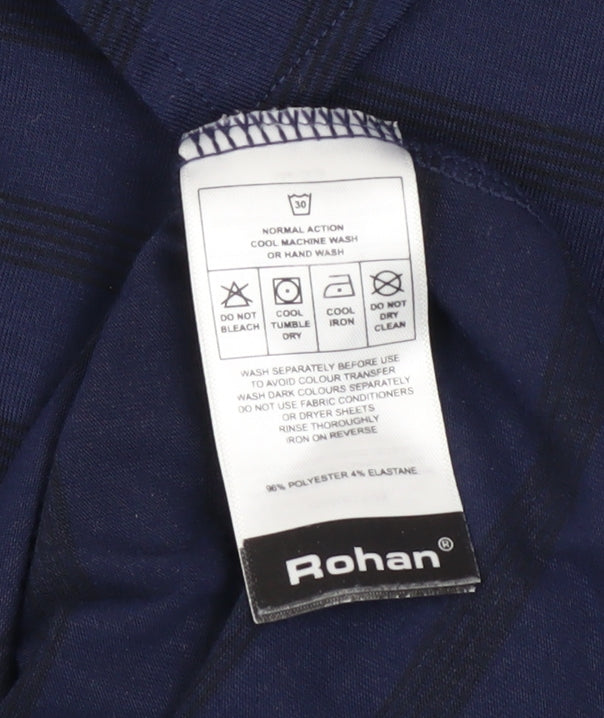 Rohan Men’s Blue Striped Long Sleeve Collared Button-Up Shirt Size S