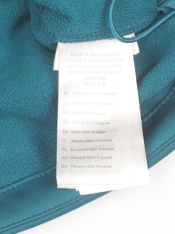 McKINLEY Girls Pink Blue Softshell Hooded Jacket 8 Years Water Resistant