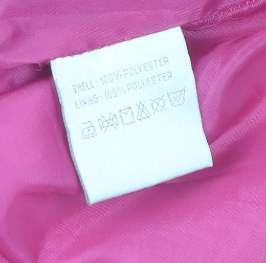 Kartel Women Pink Waterproof Rain Coat Jacket Size 16 XL Lined
