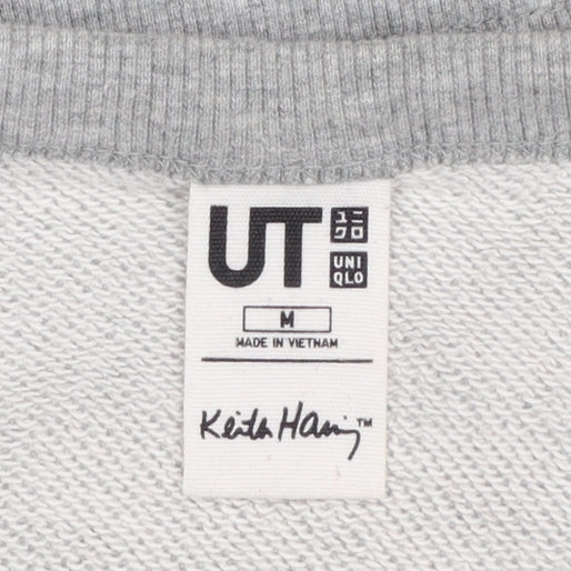 Uniqlo Keith Haring Men’s Grey Graphic Print Pullover Sweatshirt M
