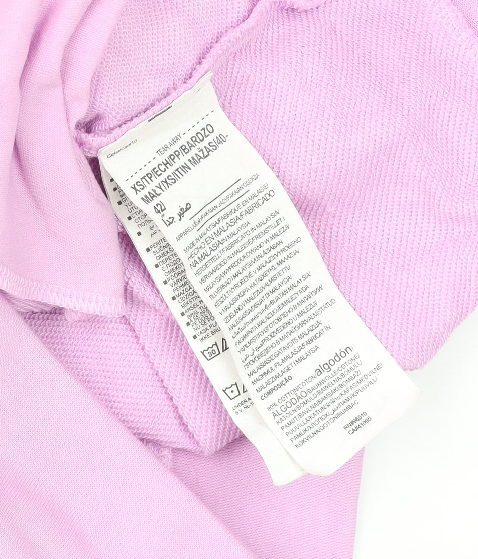 Under Armour Womens Pink XS Crew Neck Long Sleeve Pullover Sweatshirt