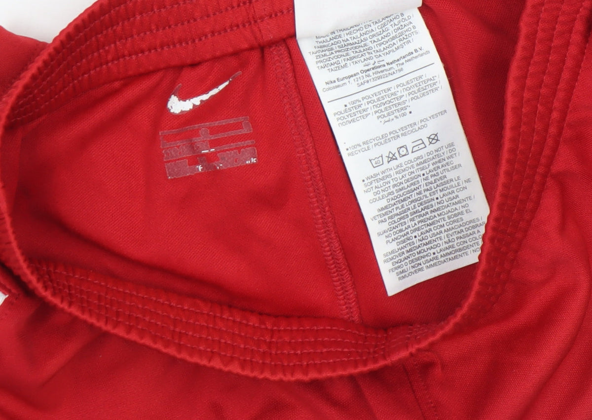 Nike Boys Red LFC Football Athletic Shorts Size M Polyester Activewear