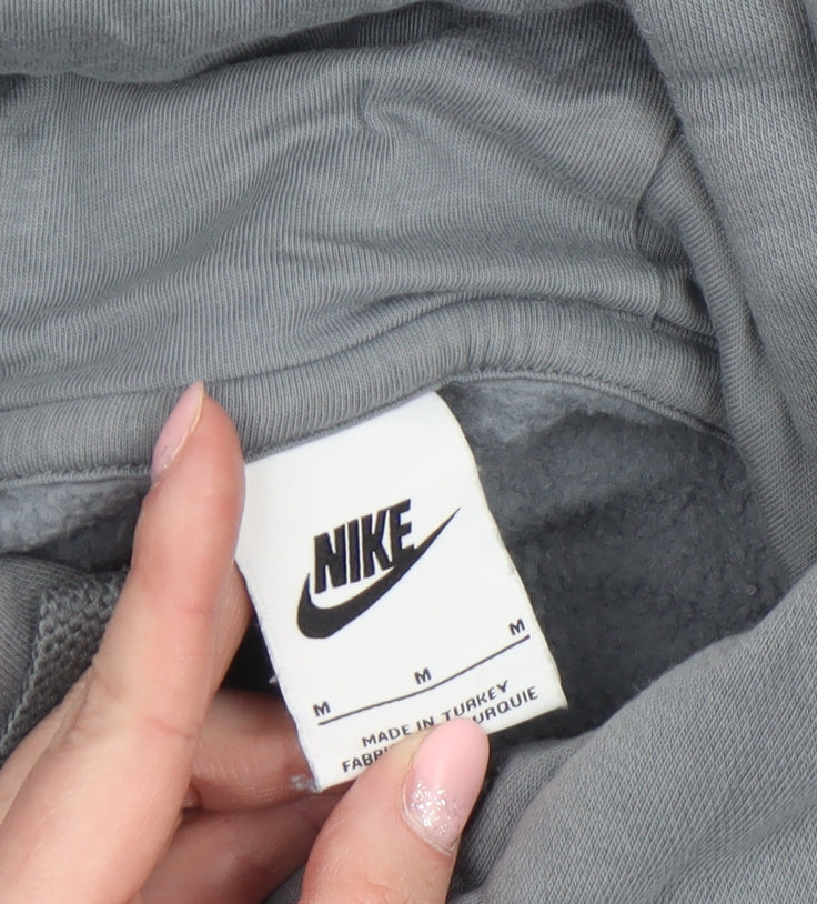 Nike Women’s Grey Pullover Hoodie Gold Logo M