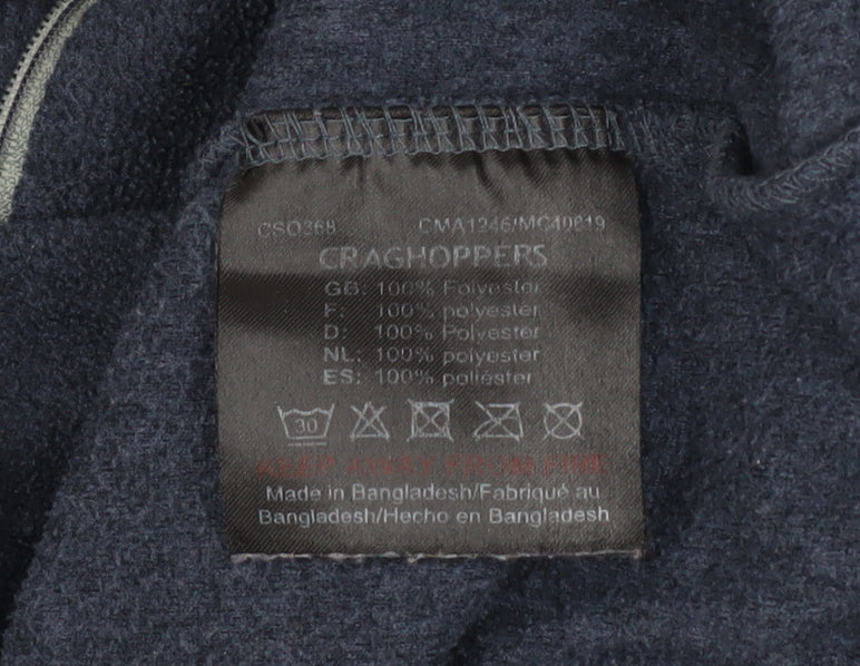 Craghoppers Mens Blue Fleece 1/2 Zip Pullover Sweatshirt M