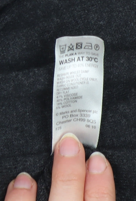 Marks & Spencer Women’s Grey Knit Shift Dress Size 8
