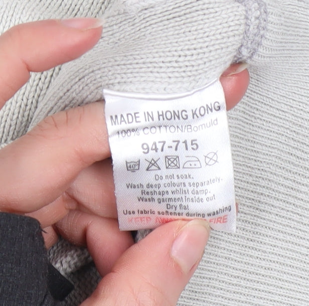 Next Men's Beige Cotton Full Zip Basic Jacket Size Small
