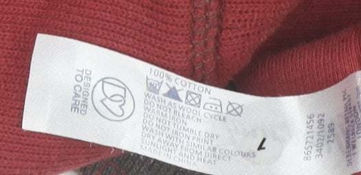 Mantaray Men's Red 1/4 Zip Cotton Sweatshirt Size M