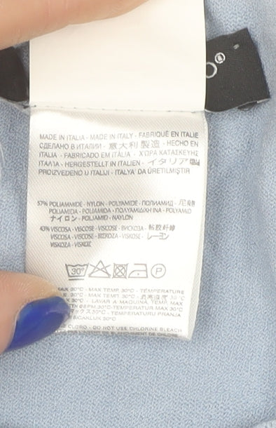 Rinascimento Womens Blue M/L Scoop Neck Pullover Jumper