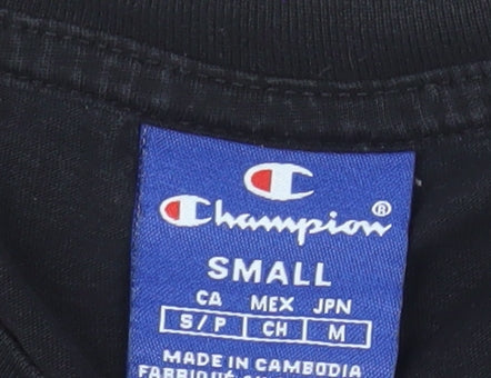 Champion Men’s Black Small Pocket Logo Cotton T-Shirt