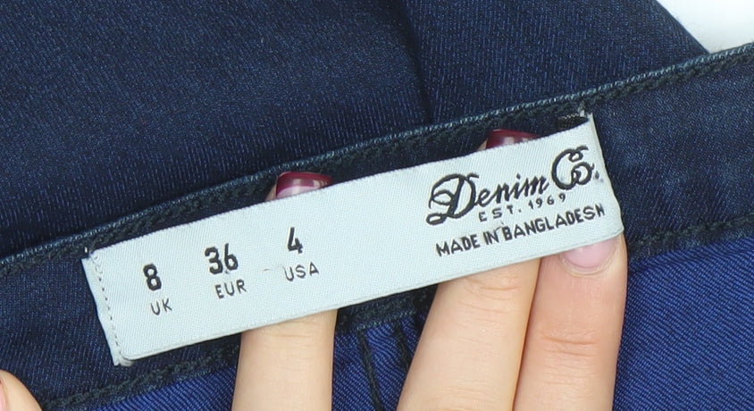 Denim Co. Womens Blue Skinny Stretch Jeans Size 8