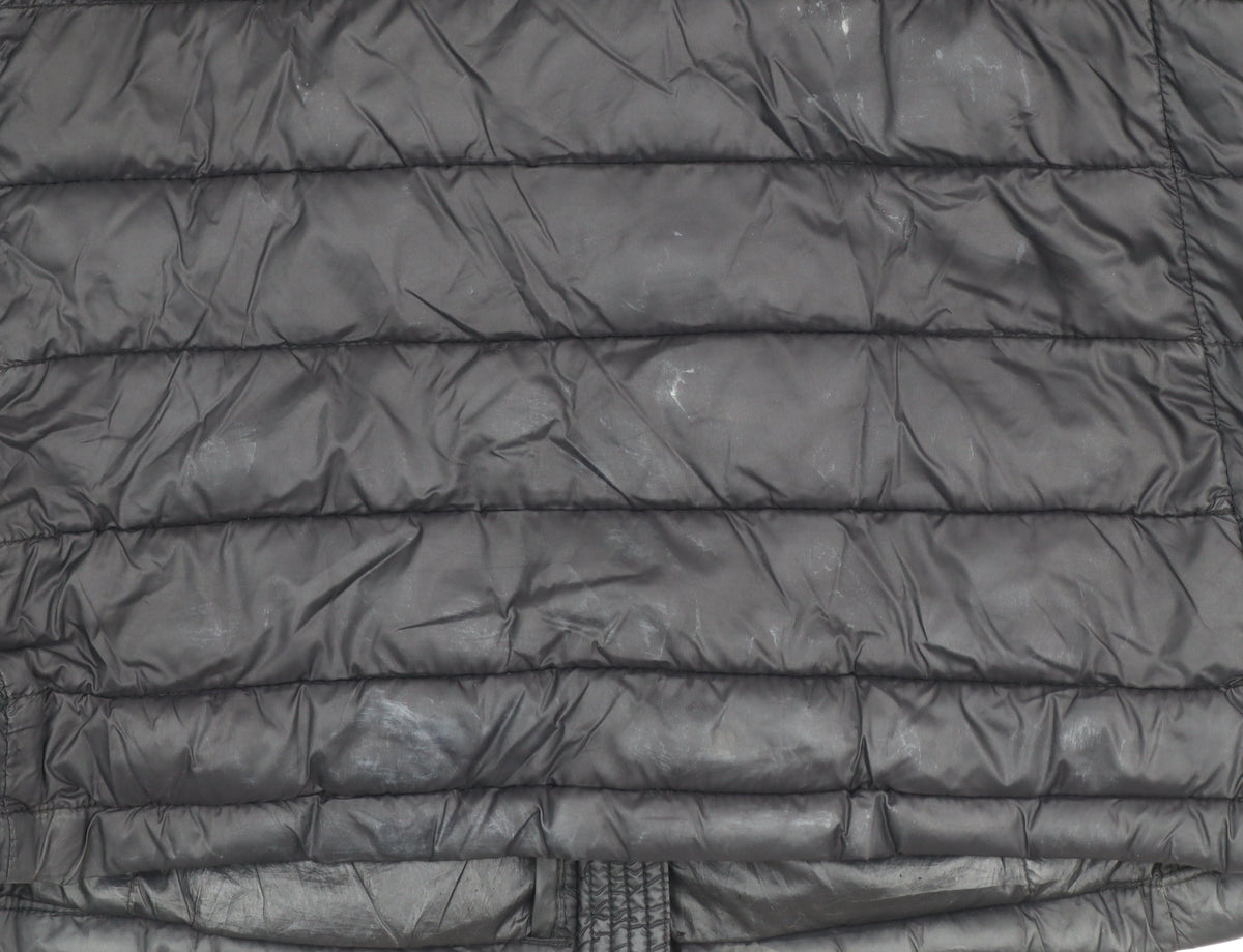 Vila Womens Black Puffer Jacket Size S Lightweight Quilted Zip Coat