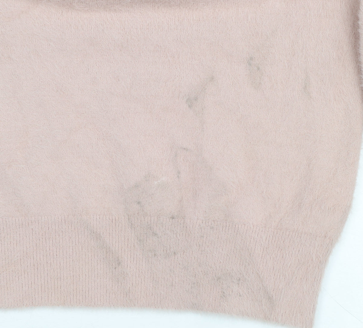 Next Women's Pink Beaded Mock Neck Long Sleeve Pullover Jumper Size S