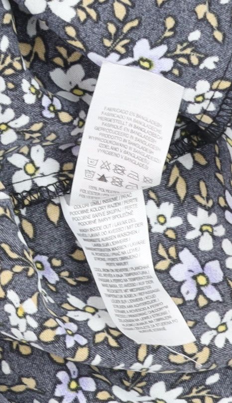 Primark Womens Multicoloured Floral Ruffle Blouse Size 18