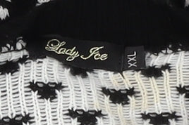 Lady Ice Men Black 2XL Fair Isle Christmas Jumper