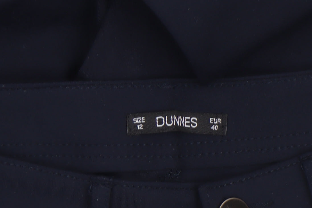Dunnes Womens Black Stretch Slim Trousers Size 12