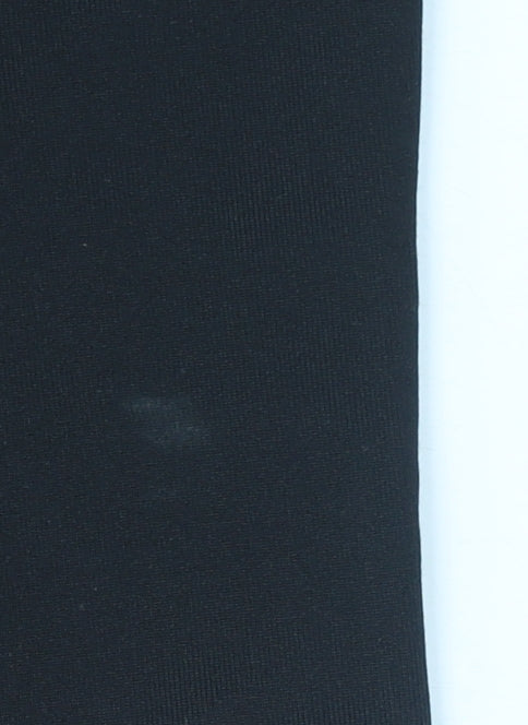 Dunnes Women Black Capri Leggings Small Stretch Activewear