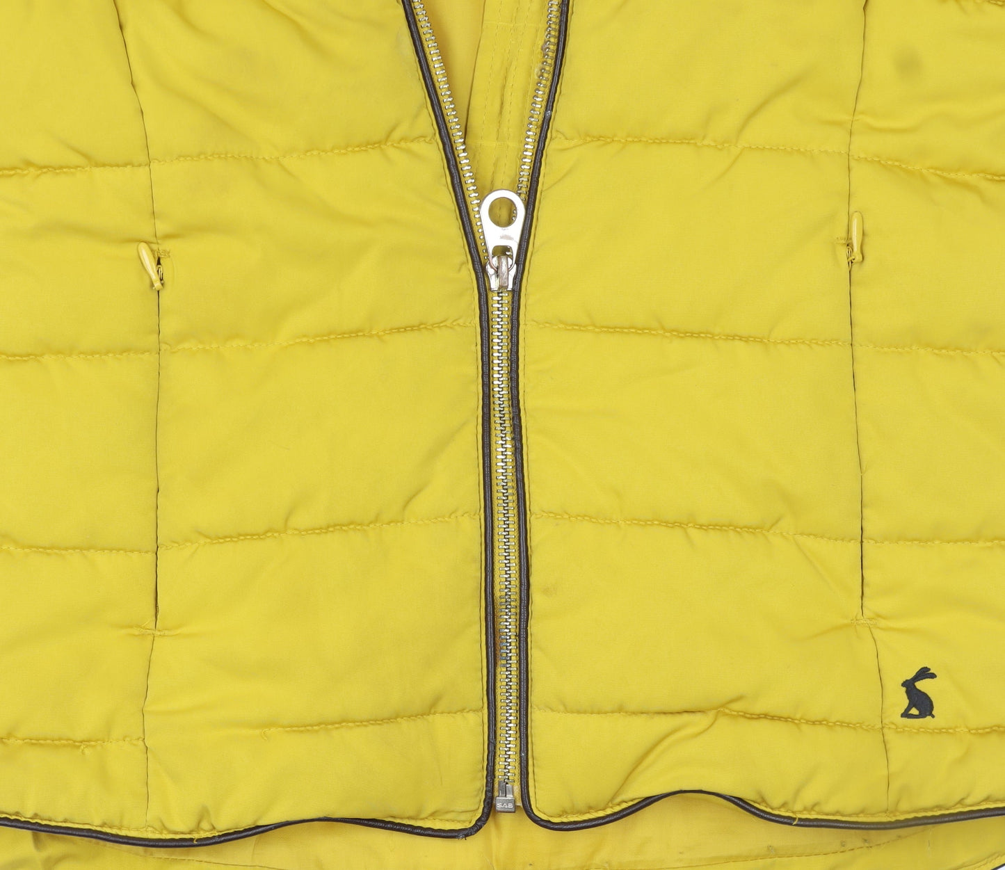 Joules Girls Yellow Hooded Puffer Jacket 10 Years Lightweight Winter Coat