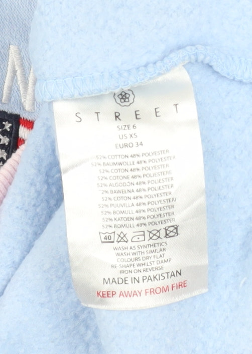 Daisy Street Womens Multicoloured Crew Neck Pullover Sweatshirt UK 6